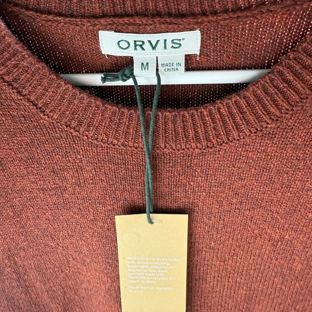 Orvis Rust Sweater - Picture 3 of 4